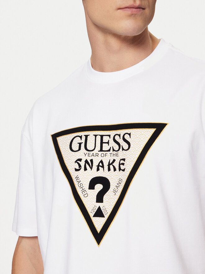 Guess Guess Póló M5RI91 KAC30 Fehér Oversize