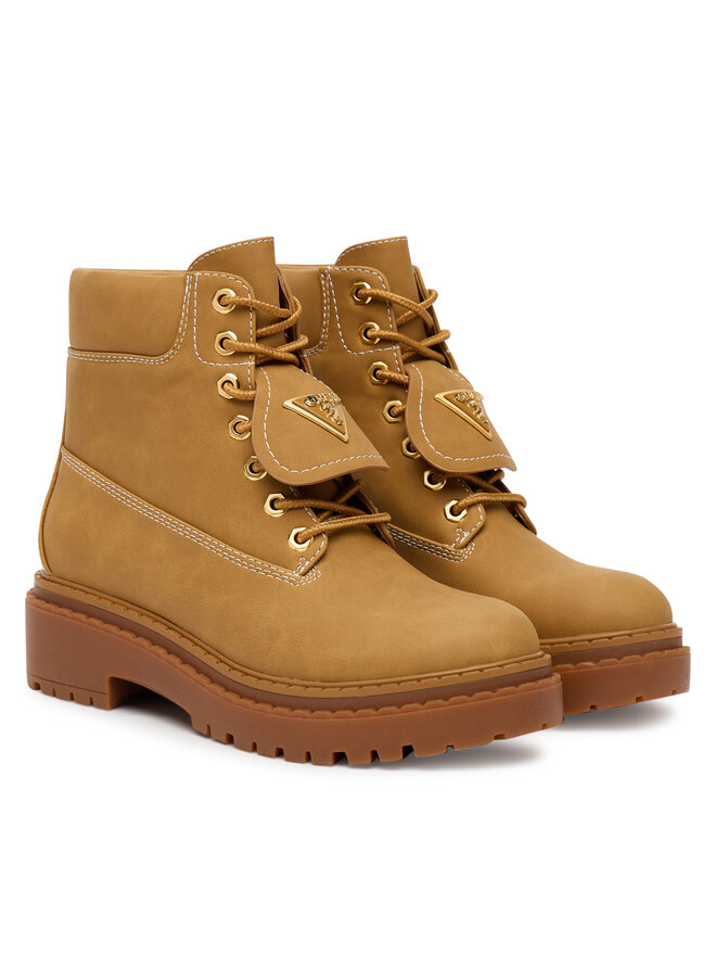 Guess Trapper stila apavi Guess FLTLVY ELE10 Bēšs