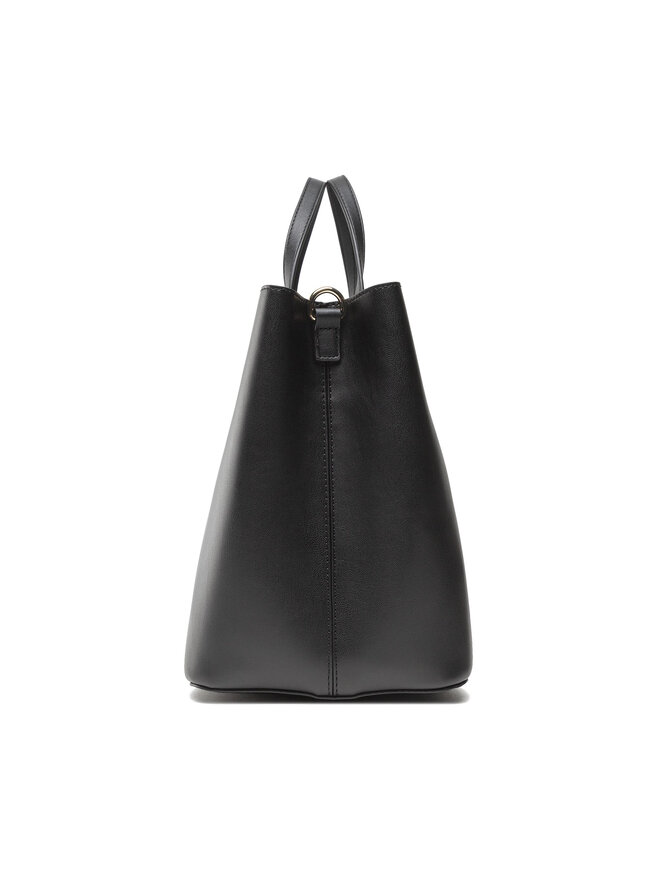 Tommy Hilfiger Handtasche Tommy Hilfiger Iconic Tommy Satchel Sign AW0AW11103 Schwarz