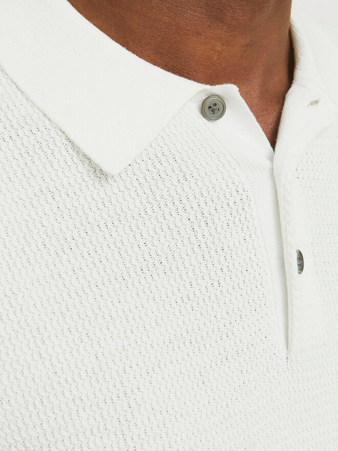 Jack&Jones Jack&Jones Polo Cooper 12271483 Λευκό Regular Fit