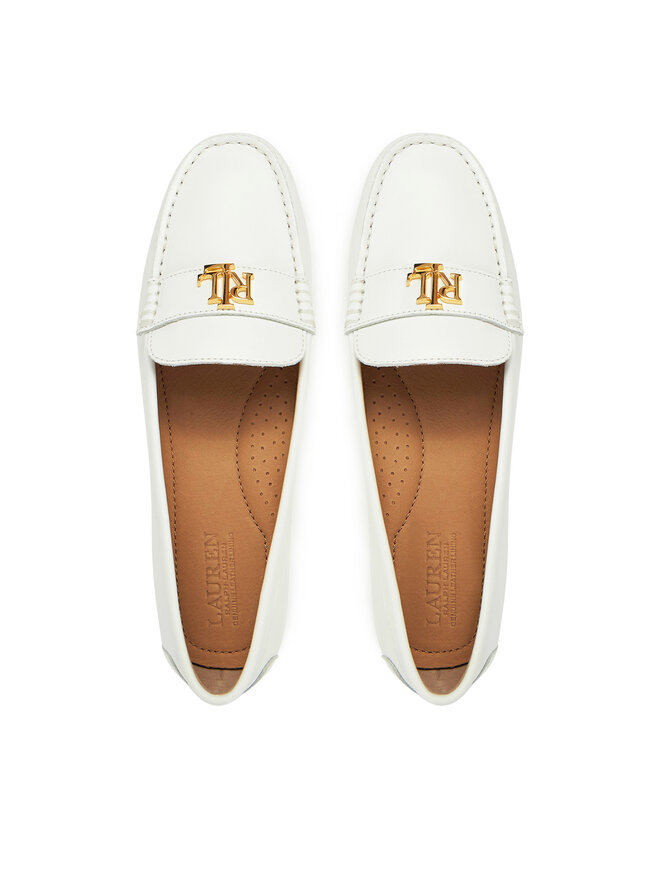 LAUREN RALPH LAUREN Mokasyny LAUREN RALPH LAUREN 802852847024 Biały
