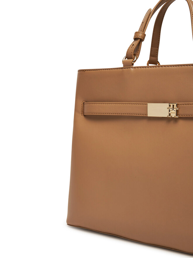 Tommy Hilfiger Kabelka Tommy Hilfiger Heritage Satchel AW0AW17211 Hnedá