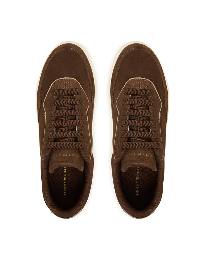 Tommy Hilfiger Sneakersy Tommy Hilfiger Casual FW0FW09050 Brązowy