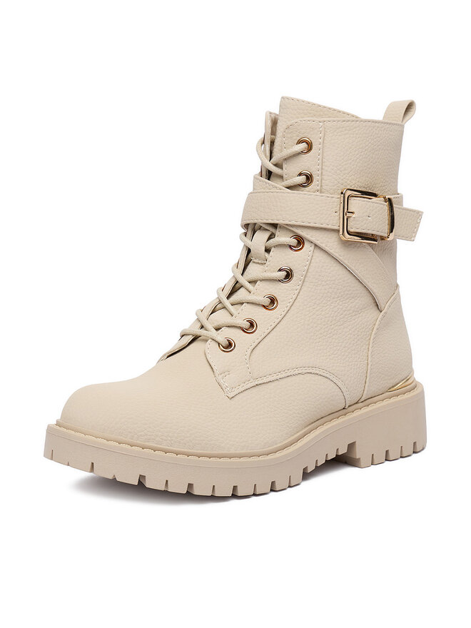 DeeZee Botines planos DeeZee 58022-1A Beis