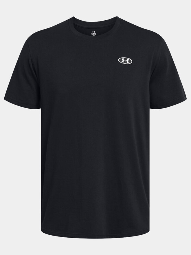 Under Armour Under Armour Футболка Ua Hw Lc Patch Ss 1382902-001 Чорний Loose Fit