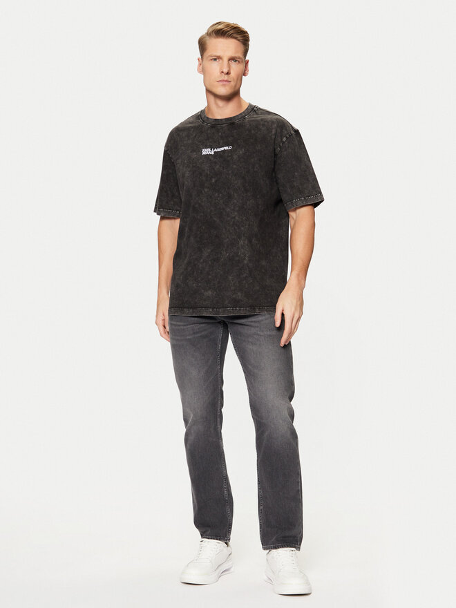 Karl Lagerfeld Jeans Karl Lagerfeld Jeans T-Shirt A1M17047 Schwarz Regular Fit