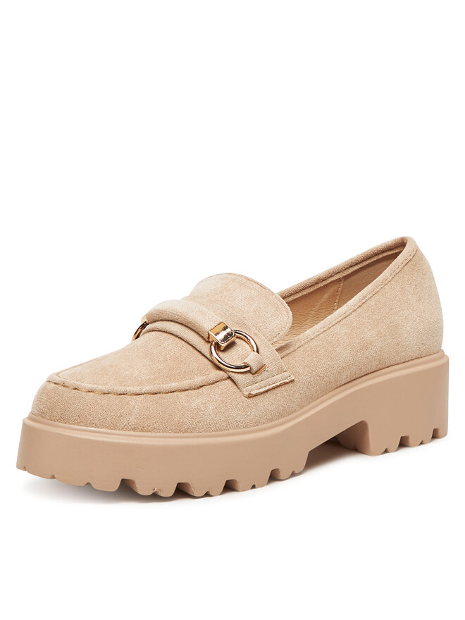 DeeZee Loafersy DeeZee LE601-4 Beżowy