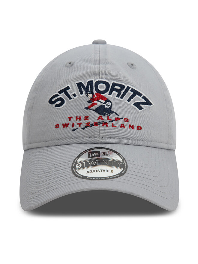 New Era Šiltovka New Era Washed St. Moritz Ski 9TWENTY 60580868 Sivá