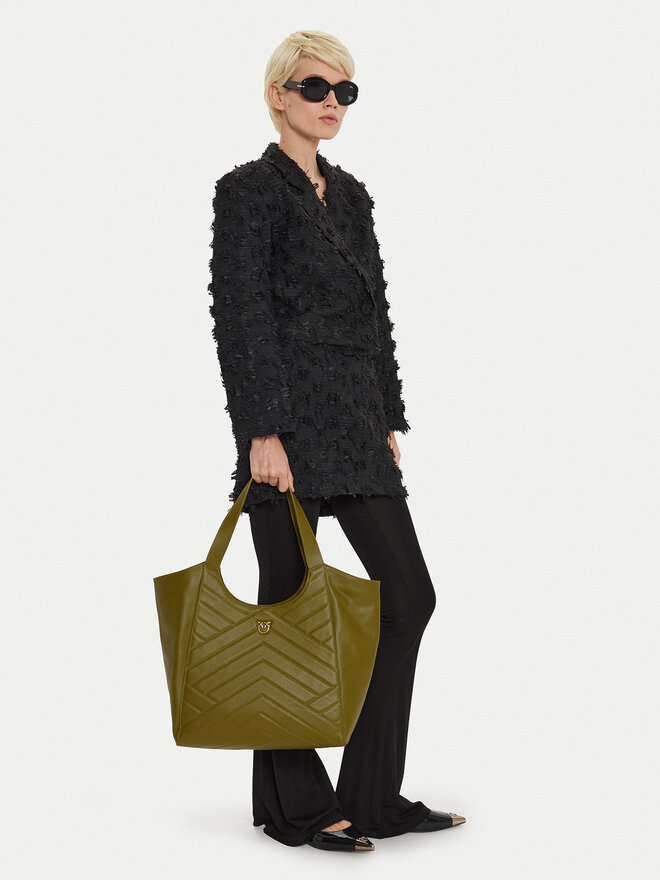 PINKO Torebka PINKO Tote Bag Puzzle 104536 A29Y V68Q Zielony
