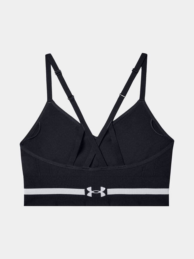 Under Armour Under Armour Špotni nedrček Ua Seamless Low Long Bra 1357719-001 Črna Compression Fit