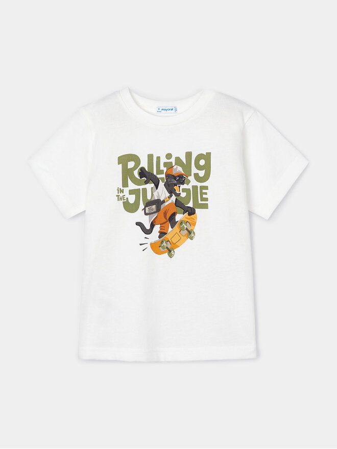 Mayoral Mayoral Camiseta 3008 Blanco Regular Fit