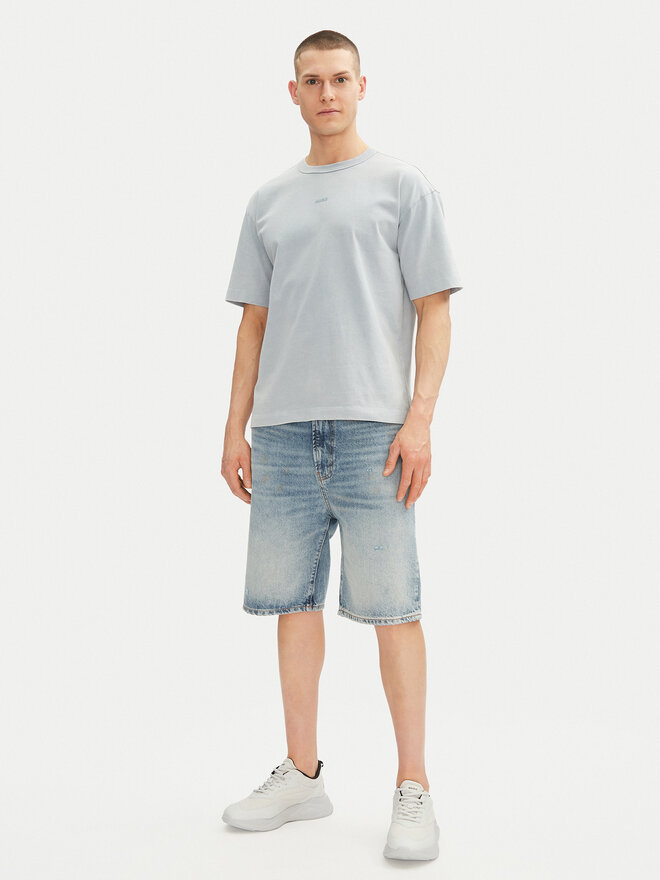 HUGO HUGO T-Shirt Docku 50531739 Hellblau Relaxed Fit