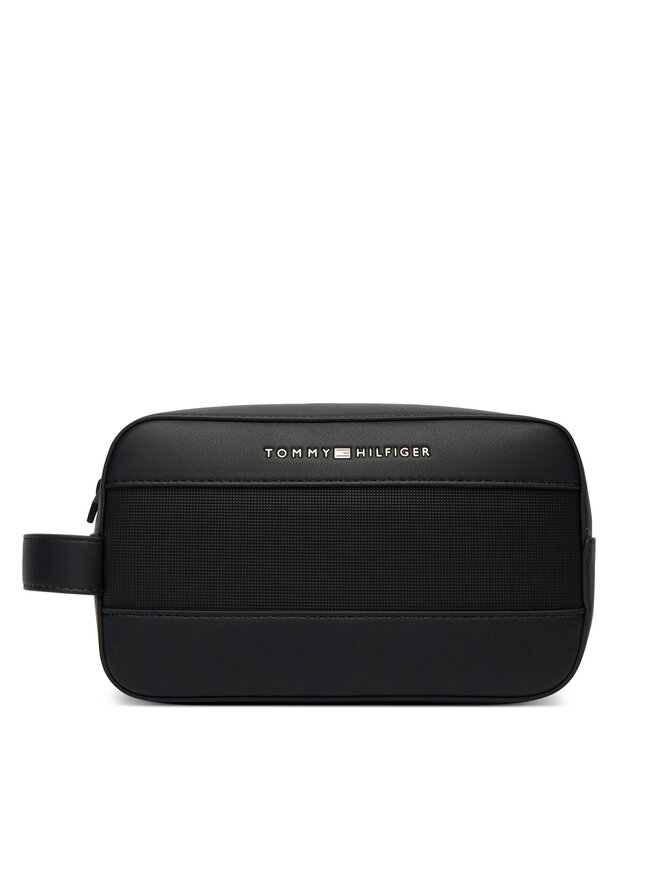Tommy Hilfiger Kosmetiktasche Tommy Hilfiger Th Foundation Washbag AM0AM14161 Schwarz