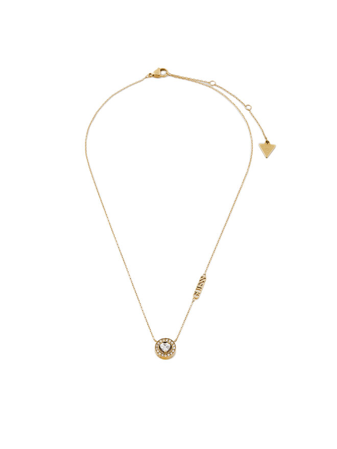 Guess Schmuckset Halskette und Ohrringe Guess JUBS04 694JW Goldfarben