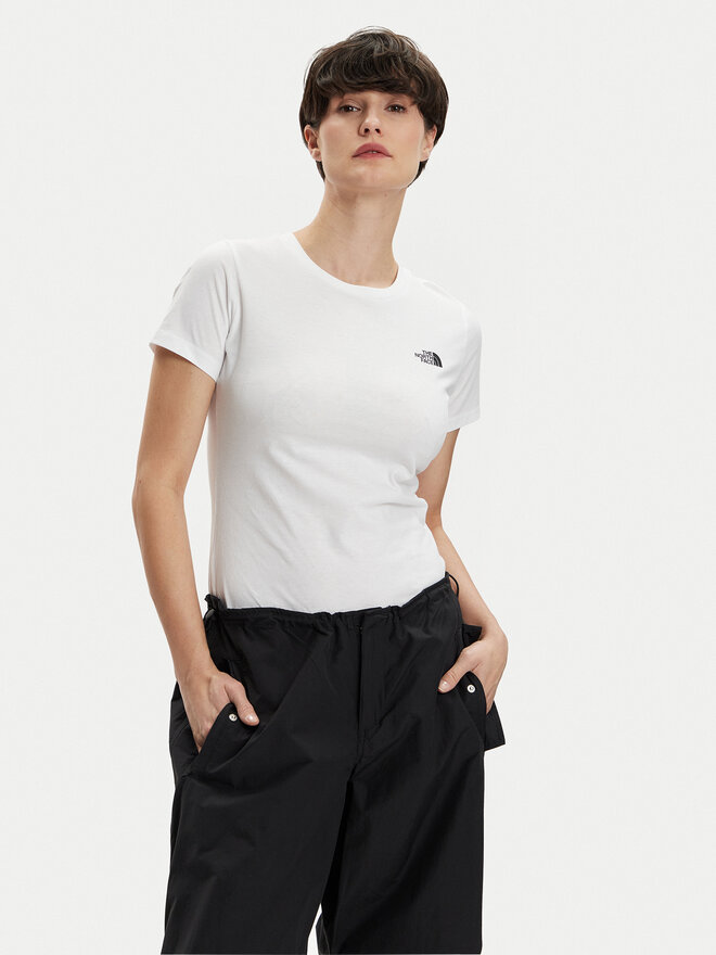 The North Face The North Face Marškinėliai Simple Dome NF0A87NH Balta Regular Fit
