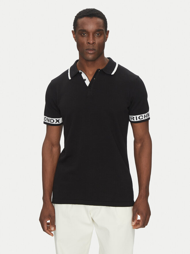 Richmond X Richmond X Pólóing UMP25309PO Fekete Regular Fit