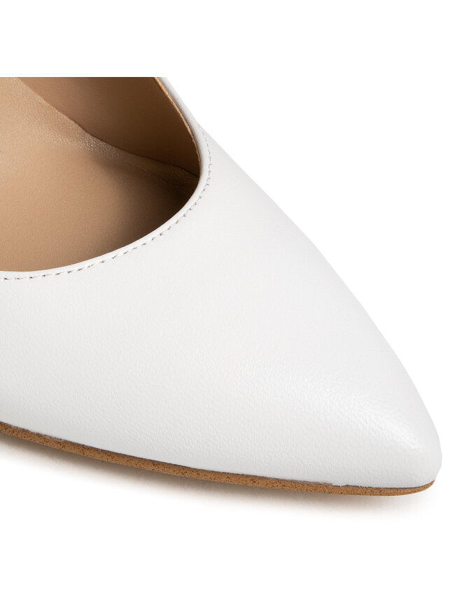 Guess Scarpe stiletto Guess Crew6 FL6CR 6LEA08 Bianco