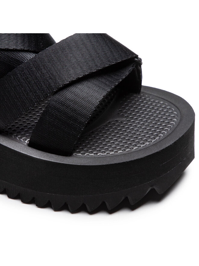 Tommy Jeans Sandalen Tommy Jeans Iridescent Strappy Sandal EN0EN01332 Schwarz