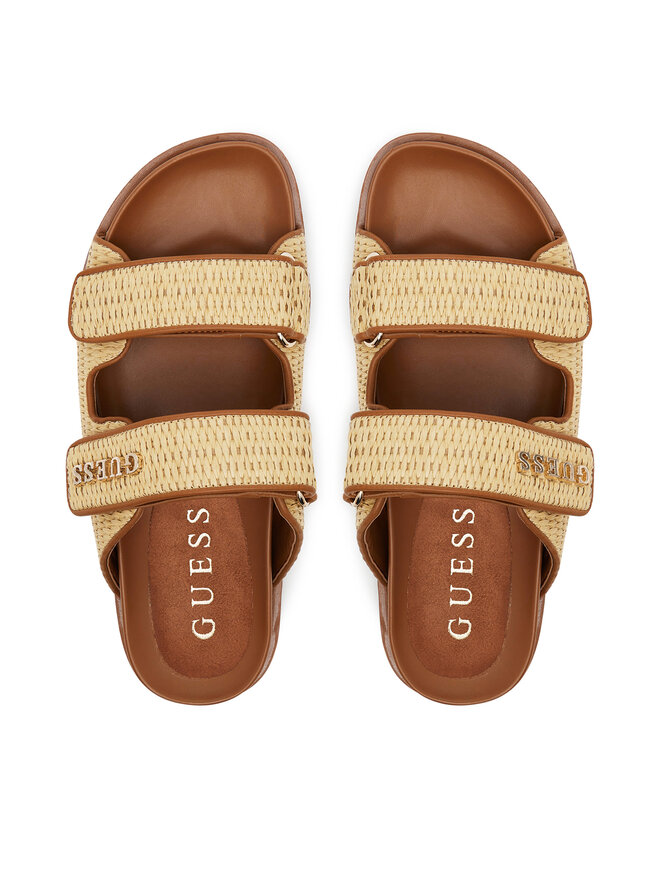 Guess Klapki Guess Fadeliza FLJFDE FAP19 Brązowy