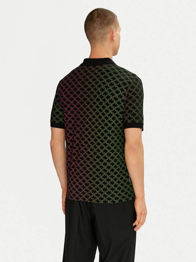 KARL LAGERFELD KARL LAGERFELD Polo 745401 552235 Μαύρο Slim Fit