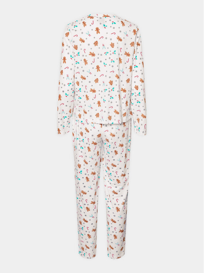 Pieces Pieces Pijama 17147221 Blanco Regular Fit