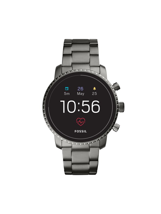 Fossil Смарт годинник Fossil Explorist Hr FTW4012 Срібний