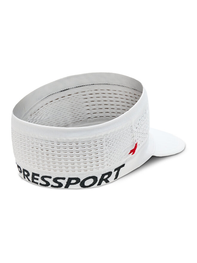 Compressport Γείσο Compressport Spiderweb Headband On/Off CU00006B Λευκό