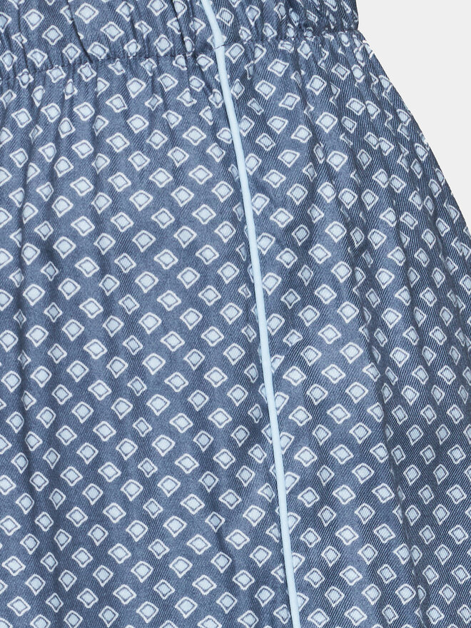 Selmark Selmark Pijama Corbatera P7376 Azul Regular Fit