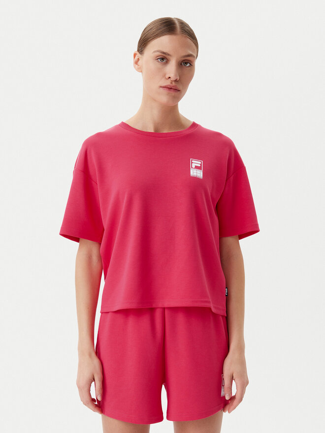Fila Fila Camiseta Lisakovsk FAW1044 Rosa Loose Fit