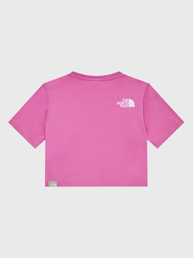 The North Face The North Face Marškinėliai Crop Easy NF0A83EU Rožinė Regular Fit