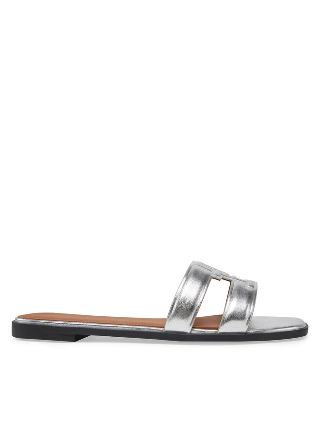 Tommy Hilfiger Pantoletten Tommy Hilfiger FW0FW08676 Silberfarben