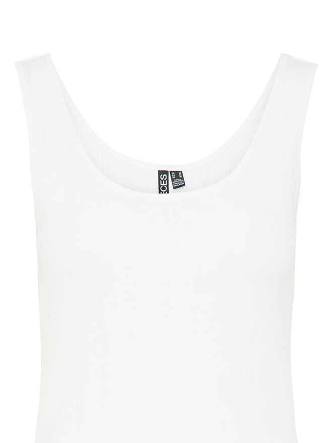 Pieces Pieces Felső Fia 17155482 Fehér Slim Fit