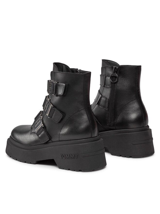 Tommy Jeans Aulinukai Tommy Jeans Tjw Chunky Boot Hardware EN0EN02443 Juoda