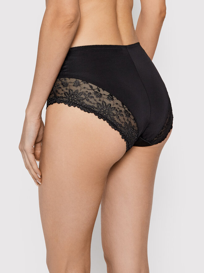 Triumph Triumph Klasične spodnje hlačke z visokim pasom Ladyform Soft 10210671 Črna