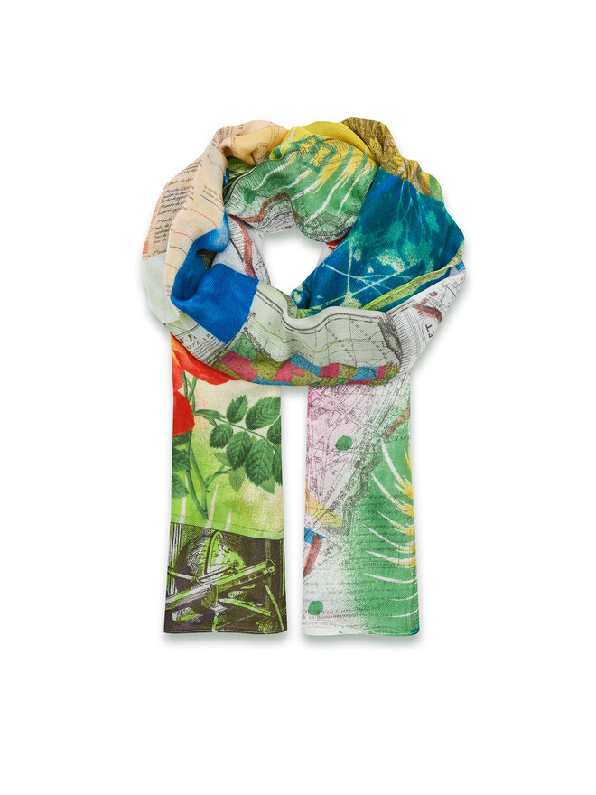 Desigual Šál Desigual 24SAWA23 Bílá