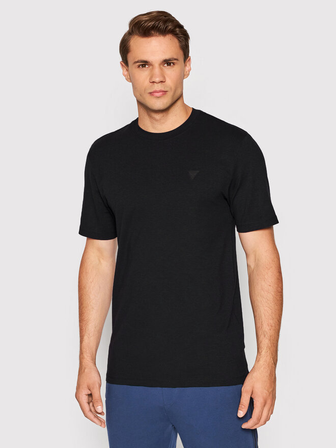 Guess Guess T-Shirt Z2YI12 JR06K Μαύρο Regular Fit