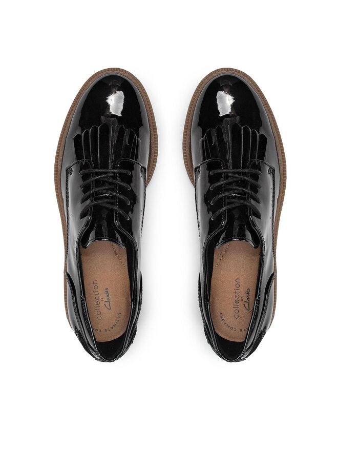 Richelieus Derbies Clarks Griffin Mabel 261555484 Noir chaussures