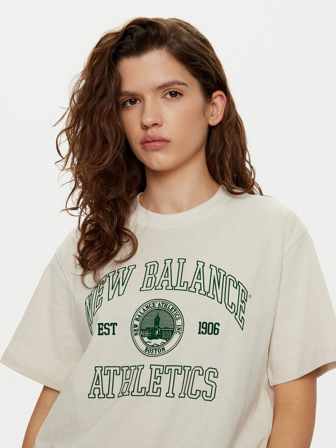 New Balance New Balance Camiseta WT43548 Marrón Oversize