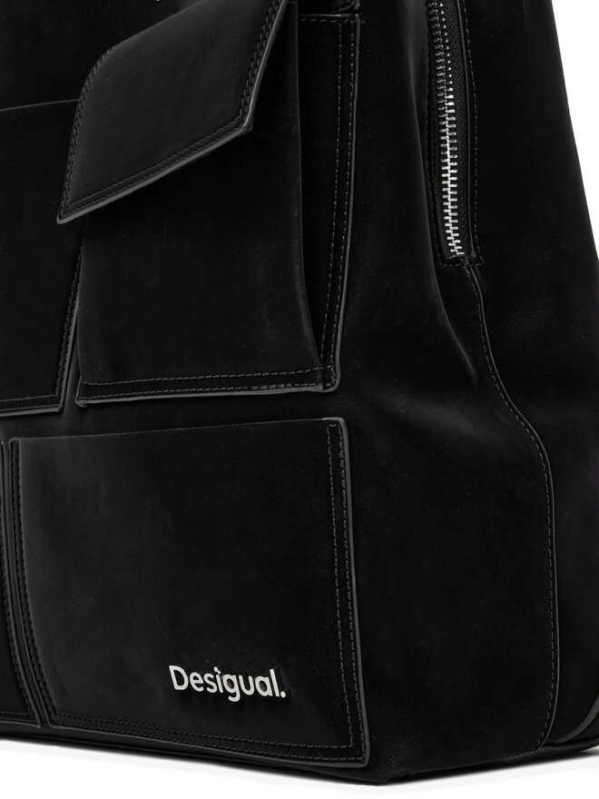 Desigual Ruksak Desigual Back Pocket Face Sumy 24WAKP35 Čierna