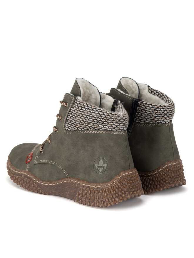 Rieker Schnürschuhe Rieker Y8441-54 Grün