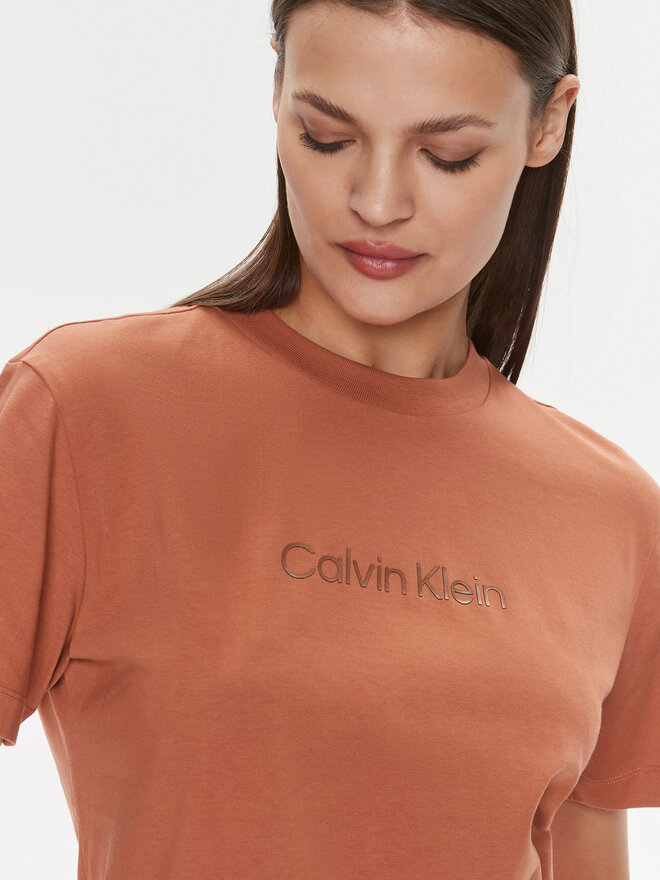 Calvin Klein Calvin Klein Футболка Hero Logo K20K205448 Коричневий Regular Fit