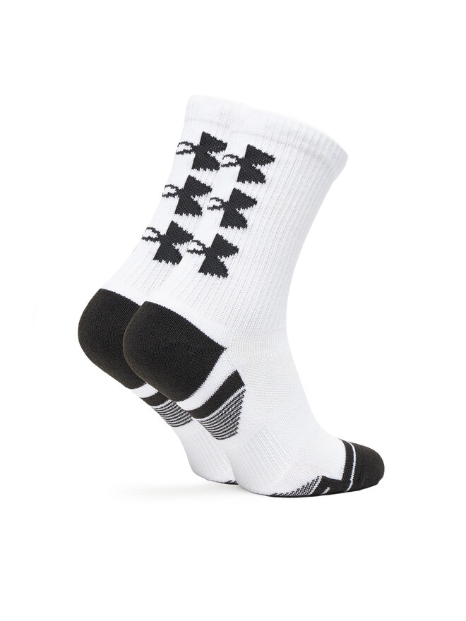 Under Armour Набір 3 пар високих чоловічих шкарпеток Under Armour UA Perform Tech 3p Crew 1379515 Білий