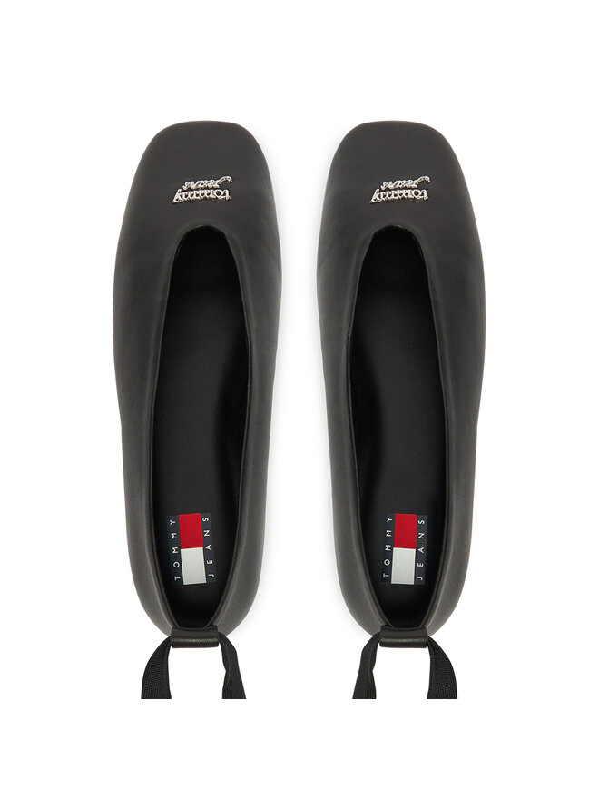 Tommy Jeans Ballerinas Tommy Jeans Tjw Ballerina With Laces EN0EN02939 Schwarz