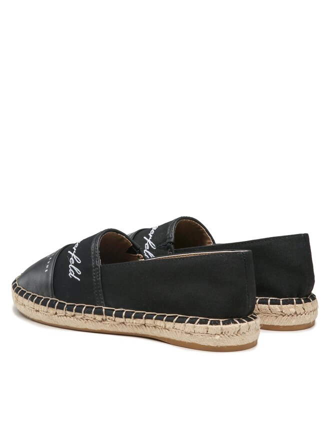 KARL LAGERFELD Espadryle KARL LAGERFELD KL80123 Czarny