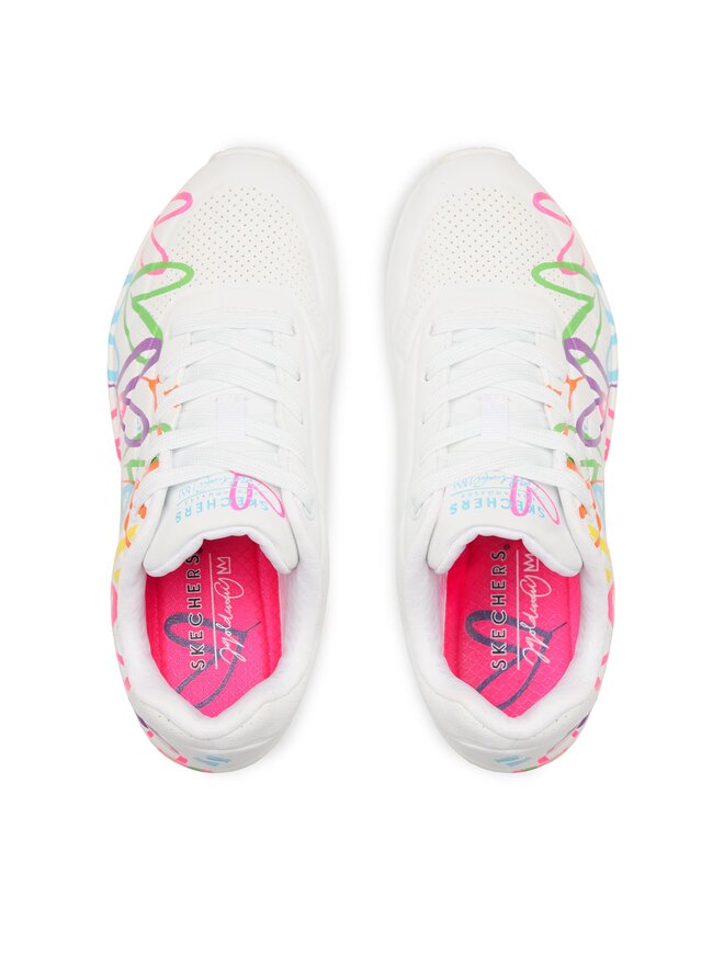 Skechers Sneakersy Skechers Uno Highlight Love 177981/WMLT Bílá
