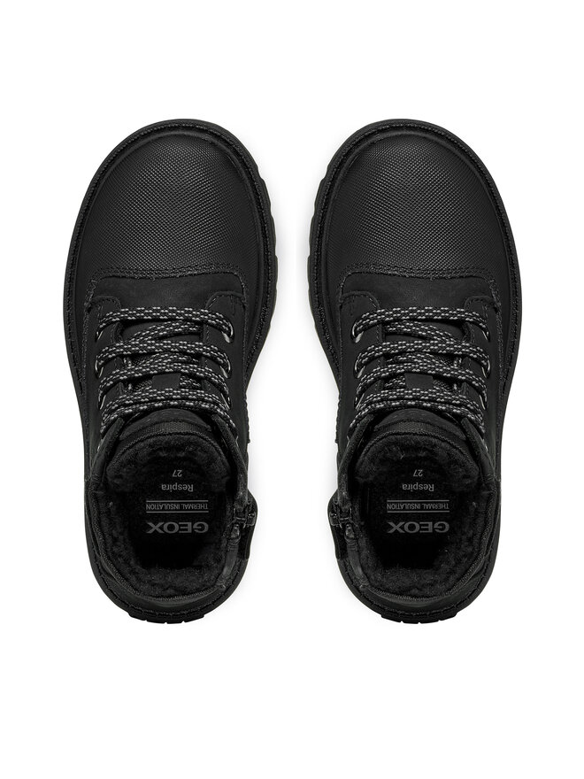 Geox Schnürstiefeletten Geox J Shaylax Boy Wpf J66HDB 032FU C9999 M Schwarz