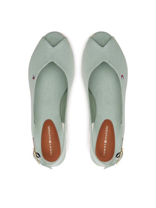 Tommy Hilfiger Espadryle Tommy Hilfiger Flag Mid Wedge Espad Slingback FW0FW08595 Błękitny