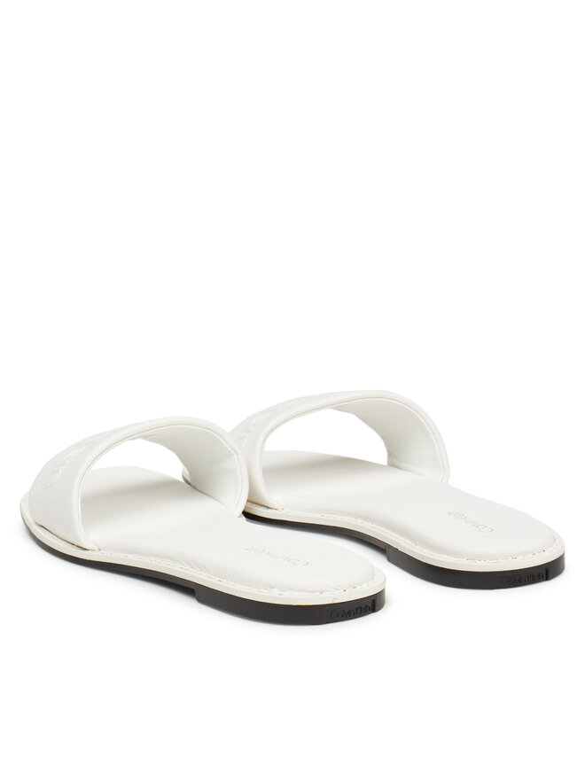 Calvin Klein Παντόφλες Calvin Klein Flat Slide - He HW0HW02378 Λευκό