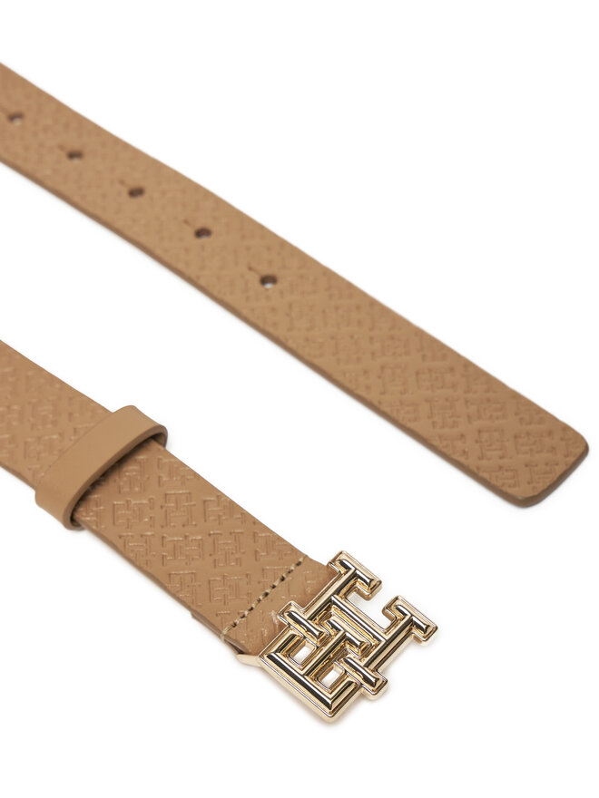 Tommy Hilfiger Ζώνη Γυναικεία Tommy Hilfiger Th Monogram 3.0 Mono AW0AW17354 Καφέ