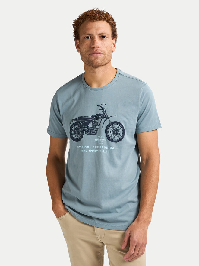 Petrol Industries Petrol Industries Camiseta M-1050-TSR707 Azul Regular Fit